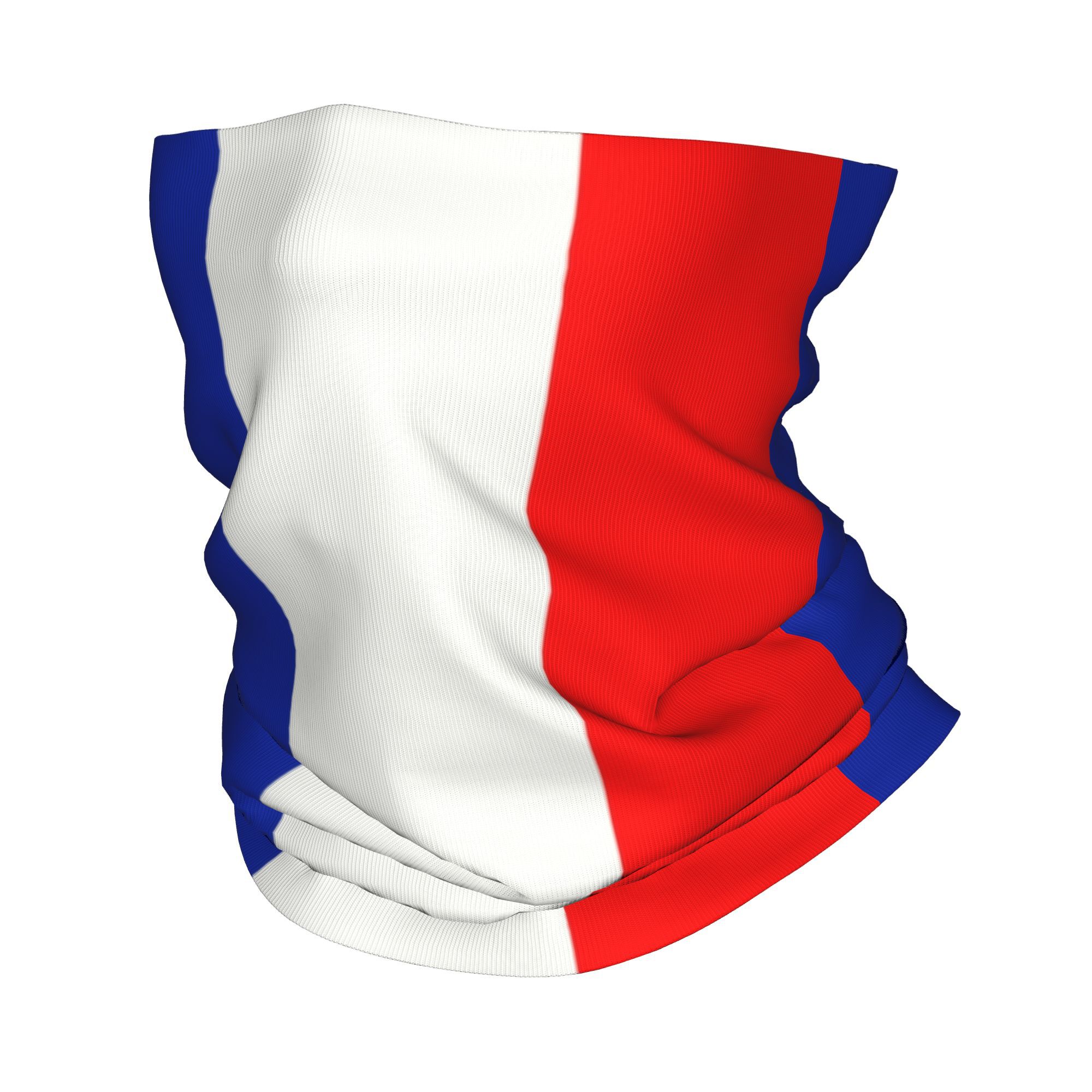 Neck Gaiter Fleece - カスタムフランス国旗フランスバンダナ冬ネックウォーマー女性防風ラップフェイススカーフハイキングゲートルヘッドバンド