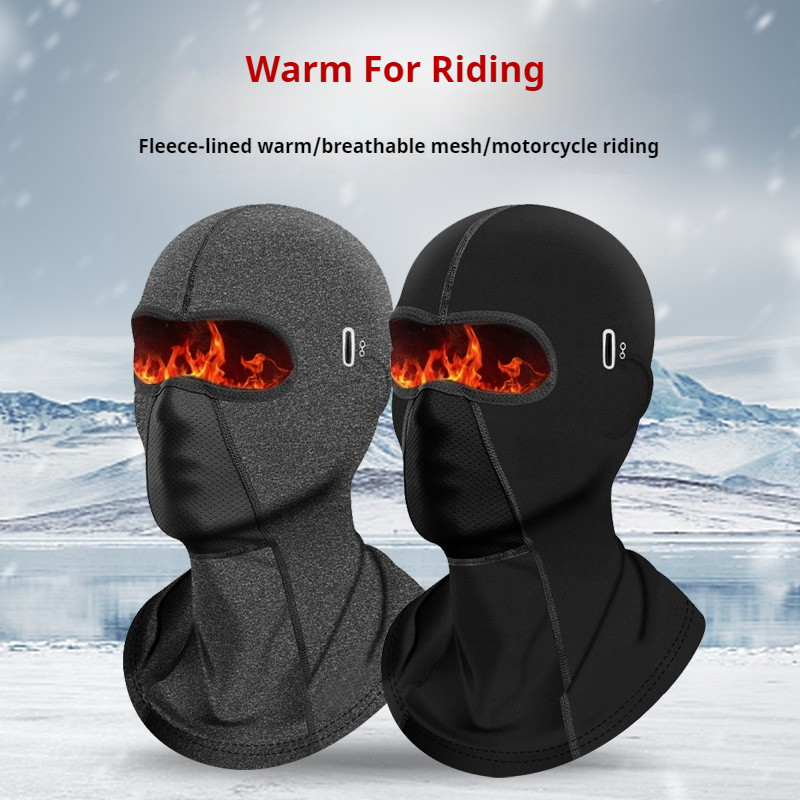 Balaclava Ski Mask - サイクリング目出し帽屋外乗馬暖かいオートバイヘルメット通気性氷防風スカーフ防寒顔スキーマスク冬