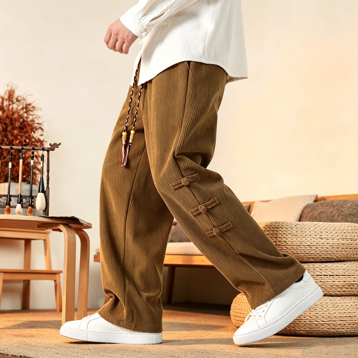 Corduroy Pant Warm - メンズパンツ 新品 秋用 暖かい 厚手 コーデュロイパンツ