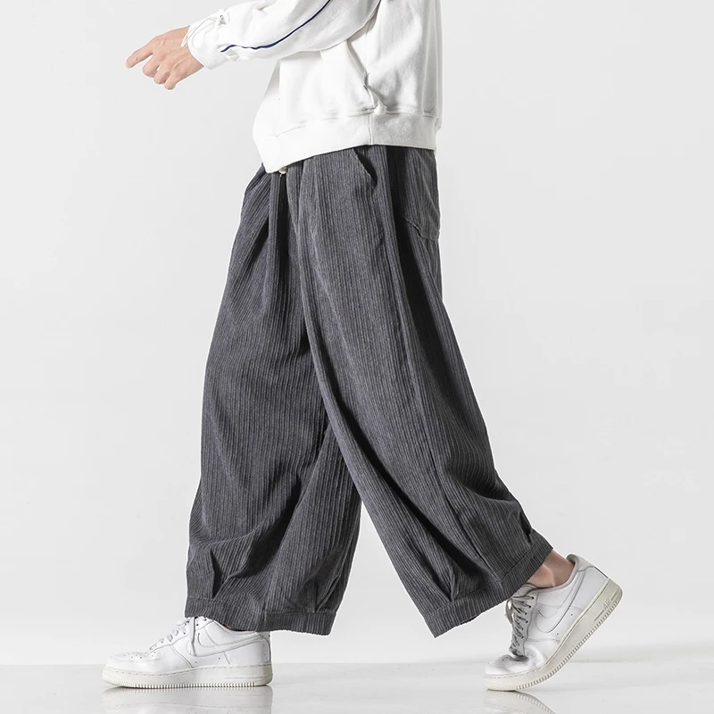 メンズ厚手コーデュロイパンツ,原宿,ワイドレッグ,ゆったりと - Corduroy Pant Warm のレビューと価格