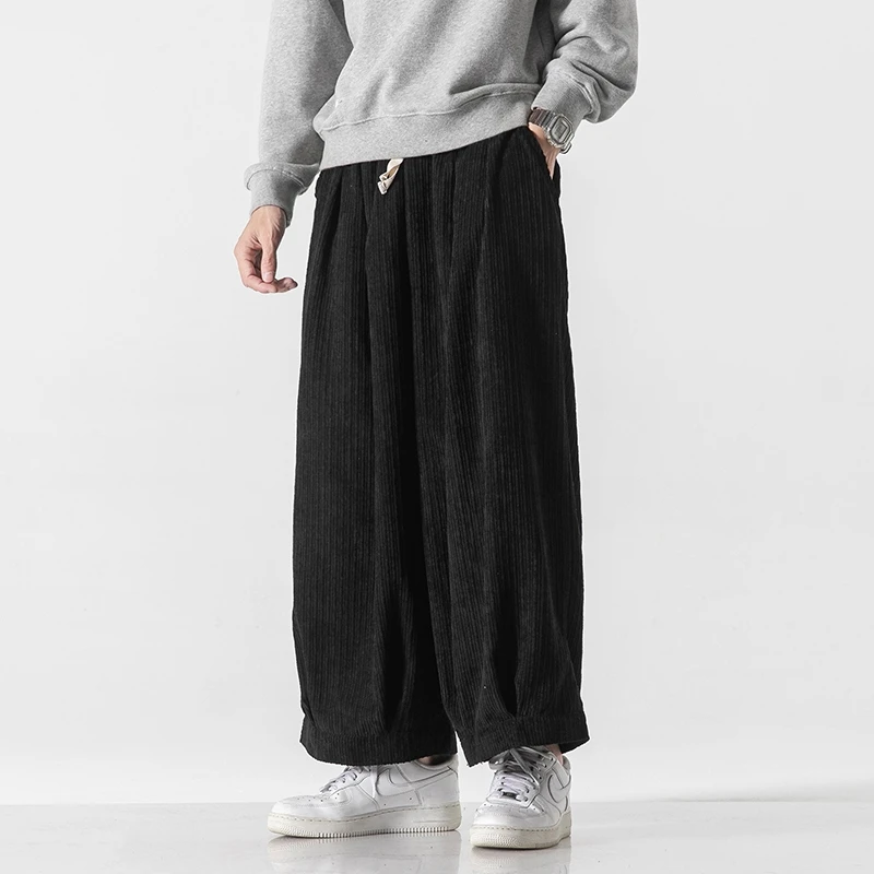 メンズ厚手コーデュロイパンツ,原宿,ワイドレッグ,ゆったりと - Corduroy Pant Warm のレビューと価格