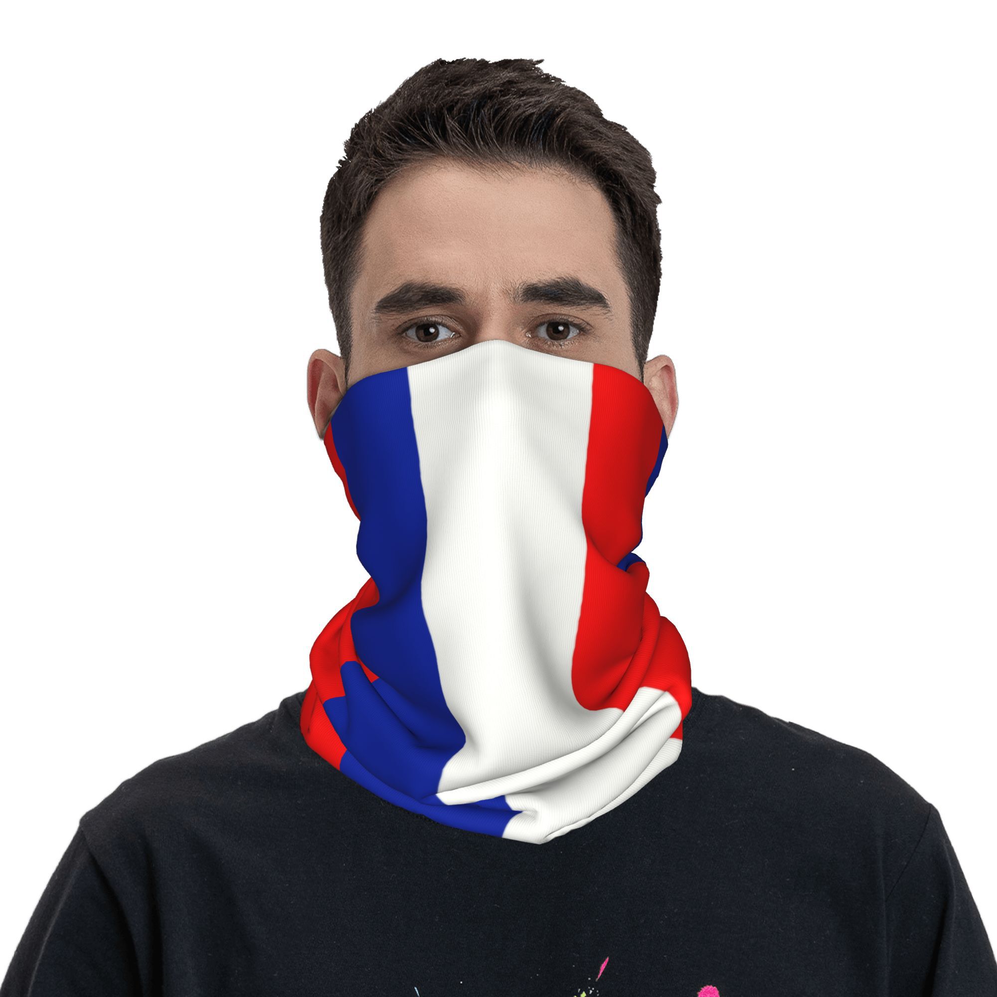 カスタムフランス国旗フランスバンダナ冬ネックウォーマー女性防 - Neck Gaiter Fleece のレビューと価格