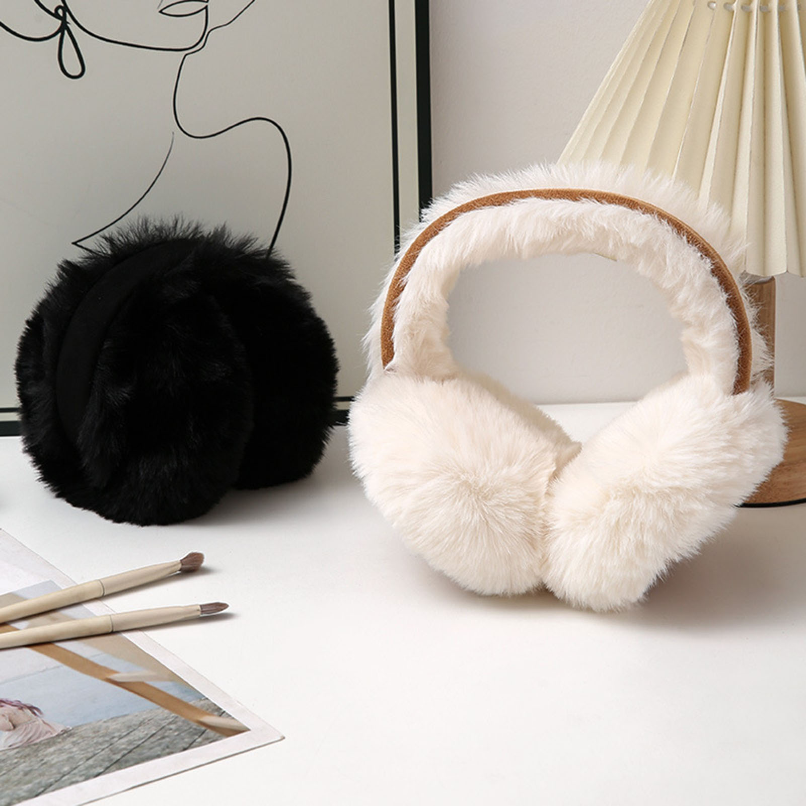 防風イヤーマフ、冬のサイクリングやアウトドアに最適な暖かいプ - Earmuffs Foldable のレビューと価格