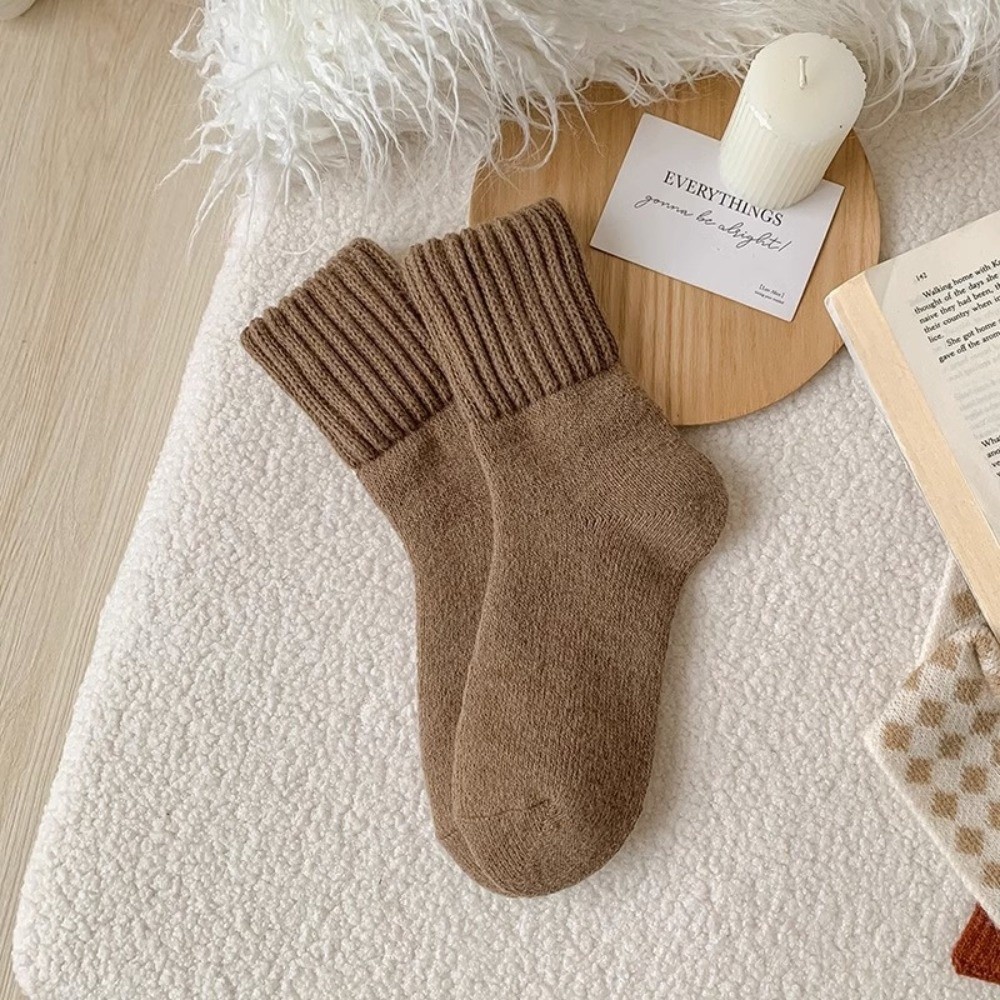 クリエイティブな無地の厚手のウールソックス、快適な超厚手の冬 - Thermal Sock Wool のレビューと価格